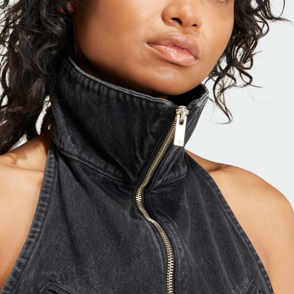 Adidas Originals Fashion Montreal Cropped Vest Women Tops Black IT7270