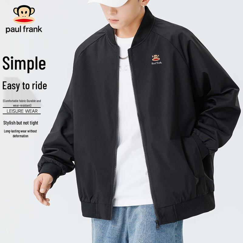 

Paul Frank Men s Baseball Collar Bomber Jacket XL