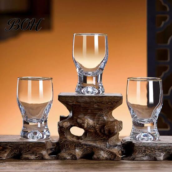 Verres à boire classiques incurvés Mini verre snifter avec base lestée ergonomique, Verres de dégustation transparents, Verres élégants pour fête, Confortable