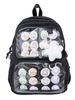Nylon School Backpack With Design For Middle School Students And 14in Laptop