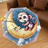 1PC Monkey Star Umbrella-8-Rib Reinforced, Automatic Open, Lightweight & Durable, Fashion Accessory for Outdoor, J0373