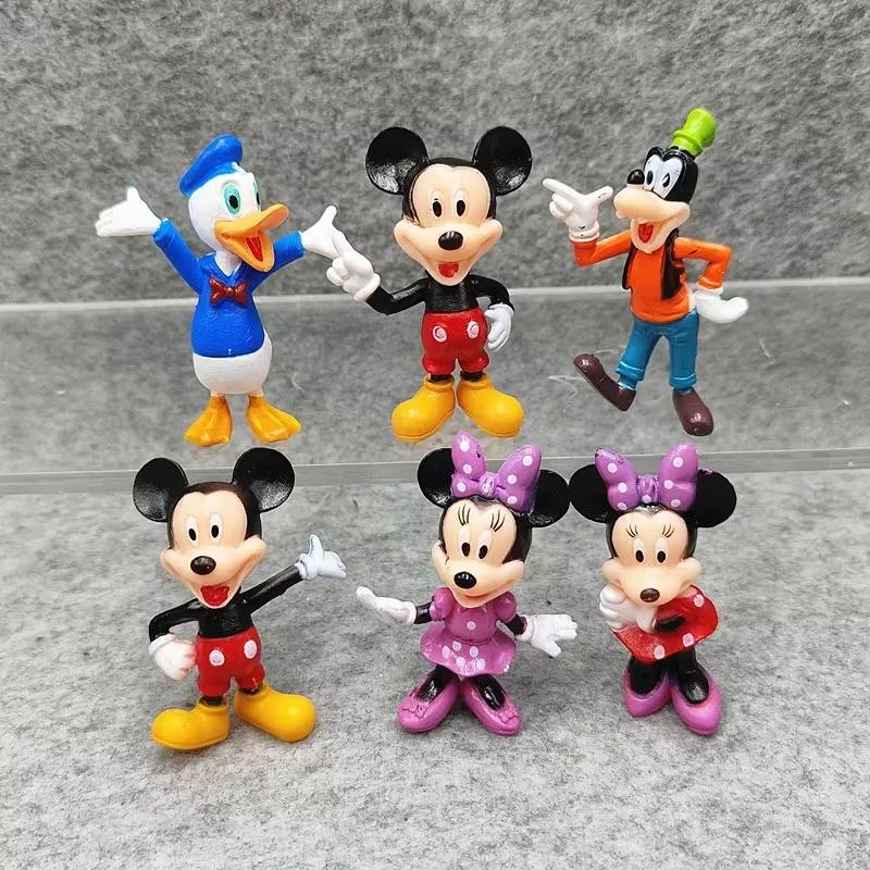 

MINISO Mickey Mouse Action Figure Mickey Model Doll Anime Wonderful House Peripheral Cake Decoration Children s Birthday Gift