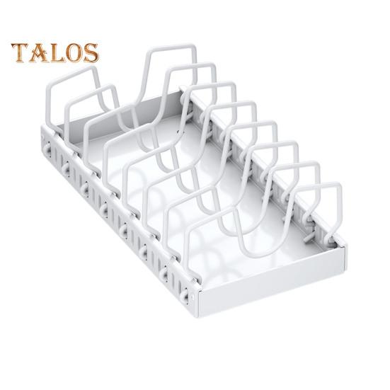 Шкаф для кастрюль, держатель для крышек, выдвижной органайзер для кастрюль и сковородок, регулируемая конструкция, простая установка, многоцелевой выдвижной ящик, полка для хранения посуды