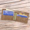 Fashionable Men's Short Wallet Retro Frosted  Wallet with Multiple Card Slots