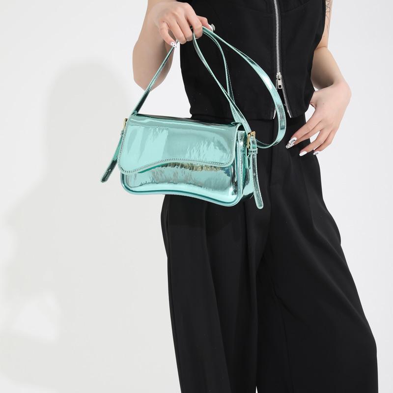 Luxury PU Leather Shoulder Bags Women  New Fashion High Quality French Women's Handbags Solid Designer Crossbody Bags