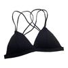 Summer Wire-Free Cotton Feel Triangle Bra - Breathable, Stylish Back Design for Women and Students