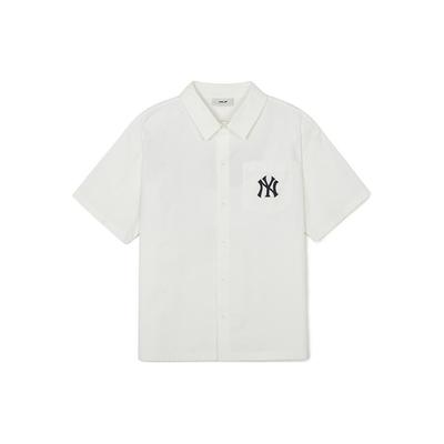 MLB New York Yankees SS24 Shirt Unisex Ecru 3AWSV0343-50WHS