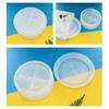 Stripe Storage Box Resin Mold with Lids Silicone Jar Mold for Epoxy Casting DIY Decor Crafts Mold for Jewelry Trinket