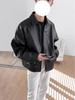 Giacca Baseball & Motociclista Trendy da Uomo 2025 in Ecopelle PU - Stile Coreano Primavera/Autunno