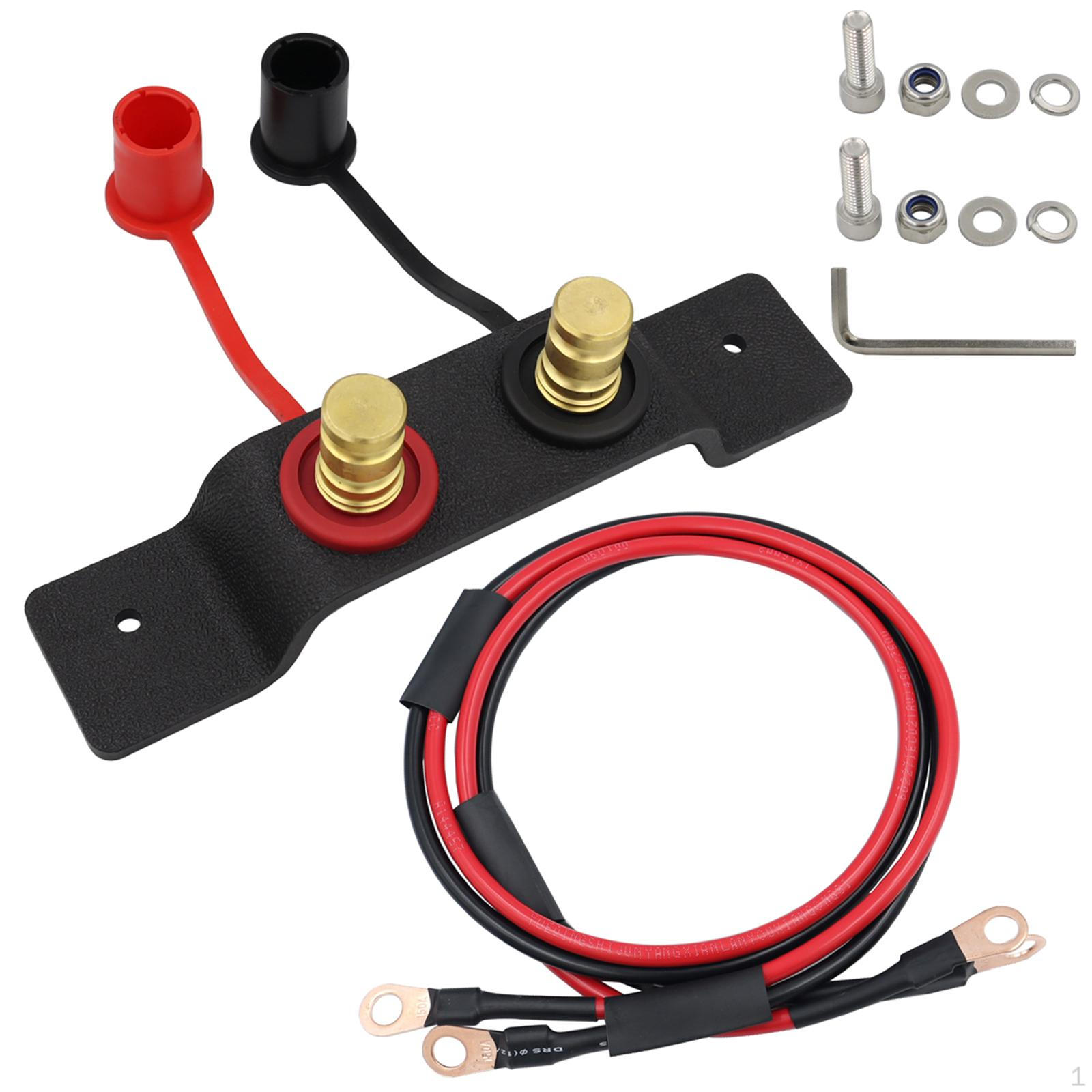 

Battery Jump Post Starter Terminals Relocation Kit, for Lawn Mowers Trucks