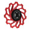Mountainbike Schaltwerk Rädchen 11T Metall Keramik Hinterrad Führungsrolle Fahrradzubehör Rot