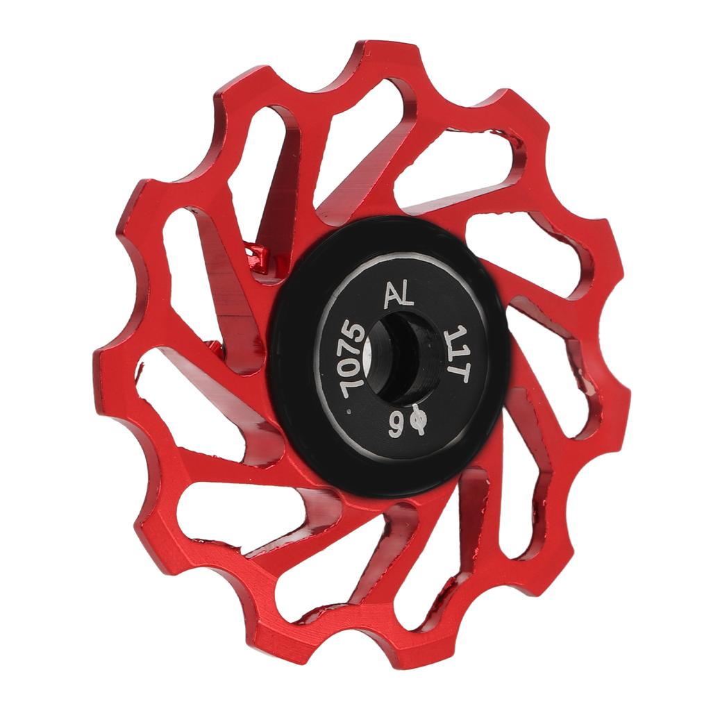 Mountainbike Schaltwerk Rädchen 11T Metall Keramik Hinterrad Führungsrolle Fahrradzubehör Rot