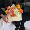 5 st Tryckt Miljövänlig Blomlåda DIY Papperspresentkuvert Kuvert Presentförpackning Bukettinslagning