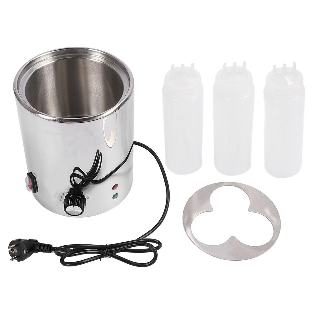 Electric Sauce Heater Stainless Steel 30-100 Degree Centigrade Electric Cheese Warmer Thick Water Bath Heating for Chocolate
