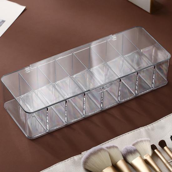 Contact Lenses Storage Box Transparent Design 12 Compartments Large Capacity Dustproof