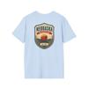 Nebraska Prairie T-Shirt | Vintage Mid-Century Travel Luggage Tag Tee | Cornhusker State Souvenir | NE Road Trip Gift