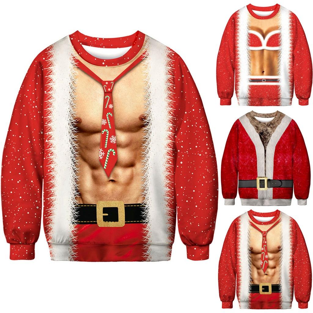 Festive Men's Christmas 3d Graphic Print Pullover Hoodie Sweatshirt With Soft Material