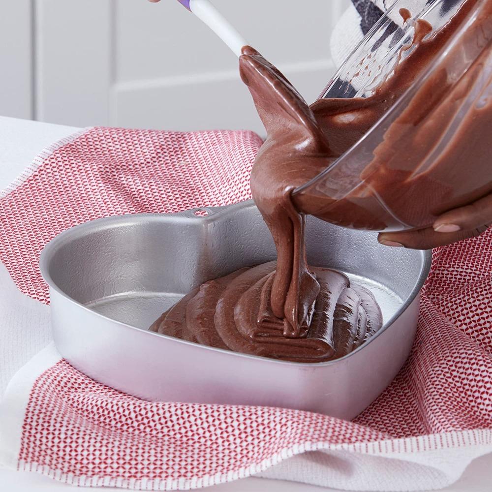 Removable Bottom Heart Shaped Cake Pan Non Stick Metal Heart Cake Baking Pan  Mousse