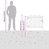 Zauntor HORST 100 X 75 Cm Metal Black Lockable