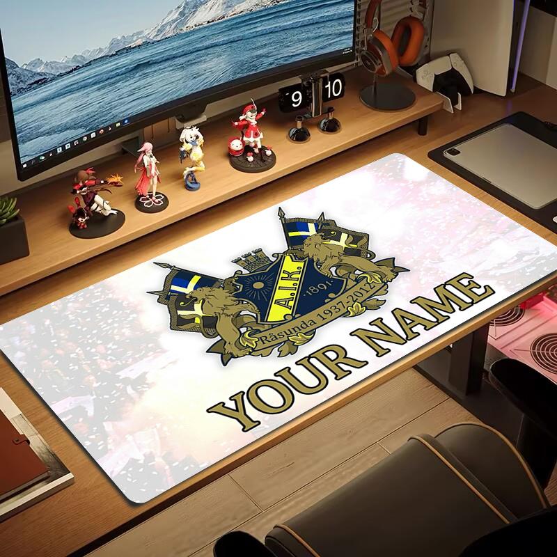 Custom Name AIK Mouse Pad Large Gaming Table Cushion Non-slip Laptop Tablet Big Mousepad XXL Mat Mini PC Playmat With Lock edge_XIA