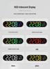 RGB LED Digital Wall Clock - Large Screen, Color Changing, Multifunctional for Living Room