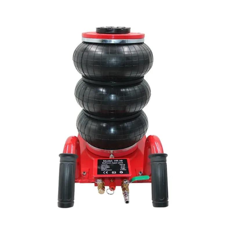 3 Tons Pneumatic Car Jack Triple-bag Air Jack Hand-end Type Car Lifting Equipment Garage Repair Shop Car Jack 15CM-40CM