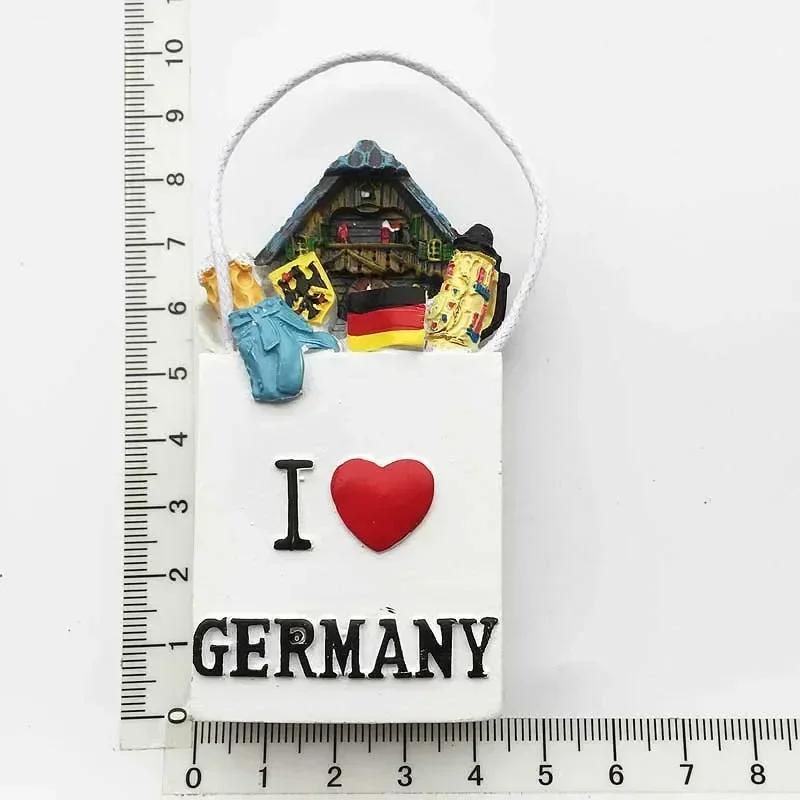 Germany Fridge Magnets Cuckoo Clock Mug Berlin Munich Dresden Frankfurt Freiburg Neuschwanstein Refrigerator Magnets Sticker