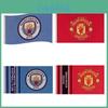 Stunning Manchester United Flag 90x150cm Durable Polyester For Fan Celebrations