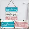 Reusable Doorplate Welcome Sign Non-Fading Wooden Sign Mural Wall Hanging Plaque  Living Room