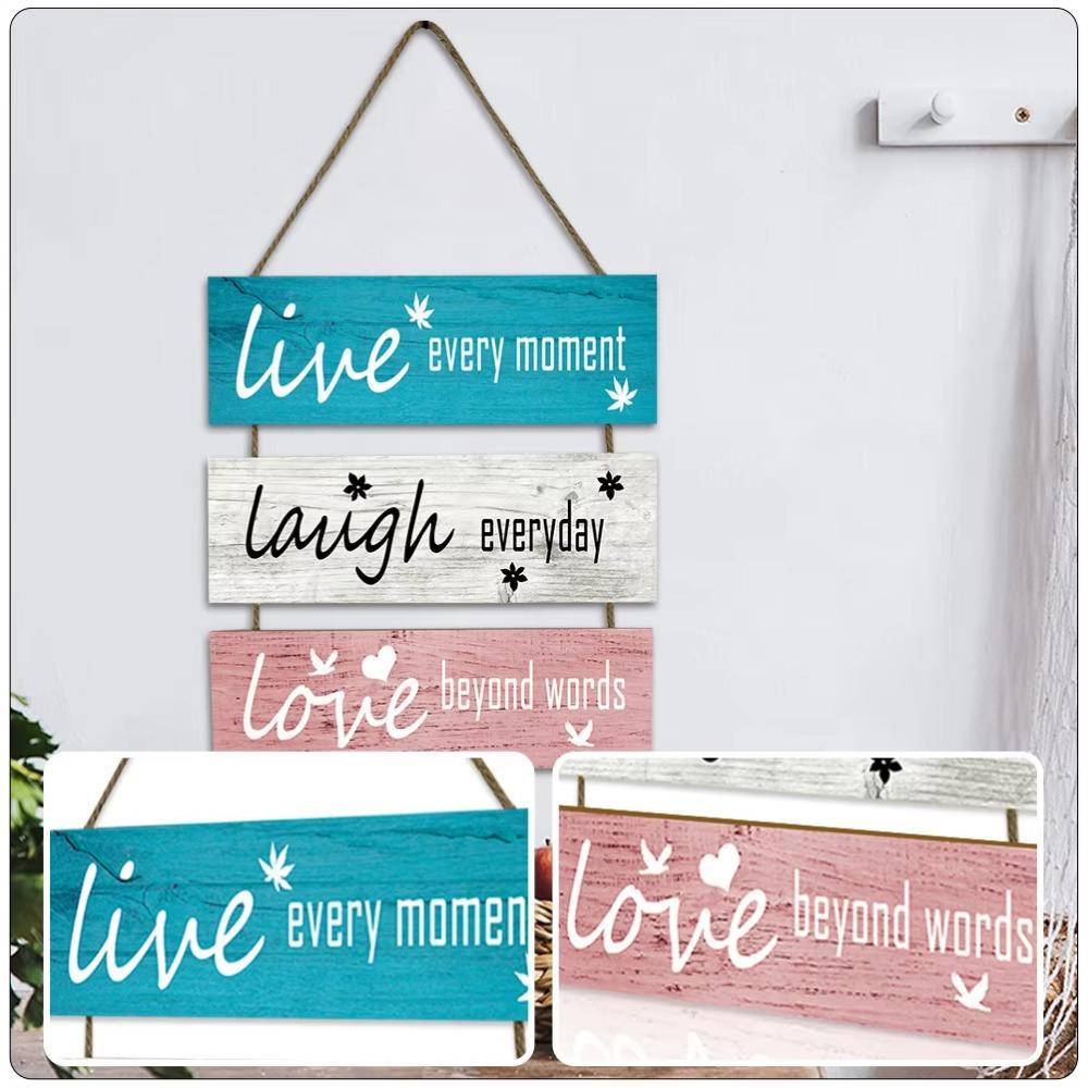 Reusable Doorplate Welcome Sign Non-Fading Wooden Sign Mural Wall Hanging Plaque  Living Room
