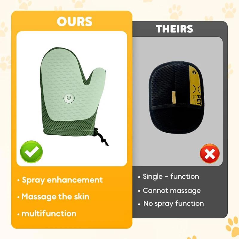 Pet Glove Cat Grooming Hair Deshedding Brush S Dog Comb for S Bath Remover Clean Massage For Animal