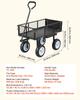 VEVOR Garden Cart with Seat, 226.8 Kg, Rolling Steel Garden Work Seat with Wheels, Heavy Duty Gardening Stool, with Tool Tray & Adjustable Handle