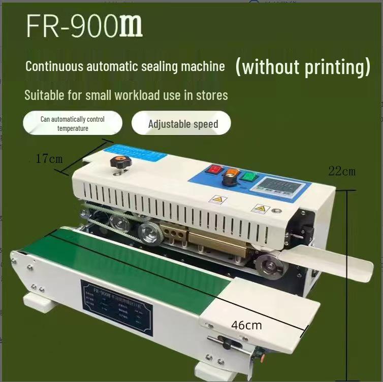 Automatic Continuous Sealing Machine for Aluminum Foil & Plastic Film Bags - Ideal for Packaging Tea & Masks