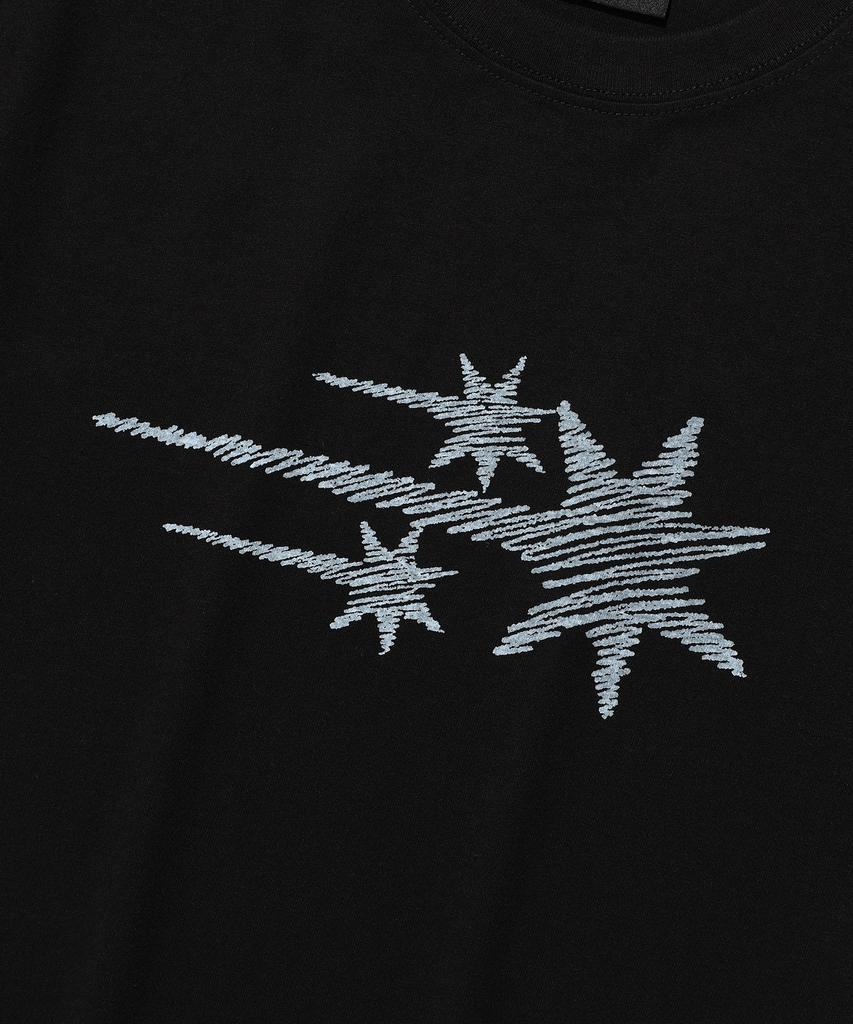 NICEGHOSTCLUB Sketch 3Star Basic Tee_Black(Ng2Gmut535A)