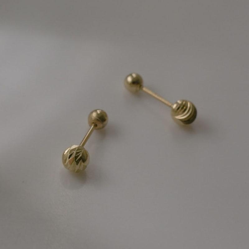Youngglow 14k Texture Ball Piercing (2type)