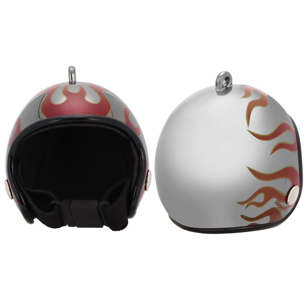 Chicken Helmet Funny Safety Birds Chicken Hat Headgear for Bird Parakeet AccessoriesBlack Flame