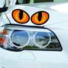 1 Pair of 3D Fun Reflective Cats Eye Car Stickers Truck Head Engine Rearview Mirror Window Cover Door Decal Pattern 9.5*7 Cm