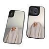 Halloween Headgear Kitten Suitable for Apple 17ProMax Mirror Mobile Phone Case 16pro Apple 15/14 Anti-drop 13