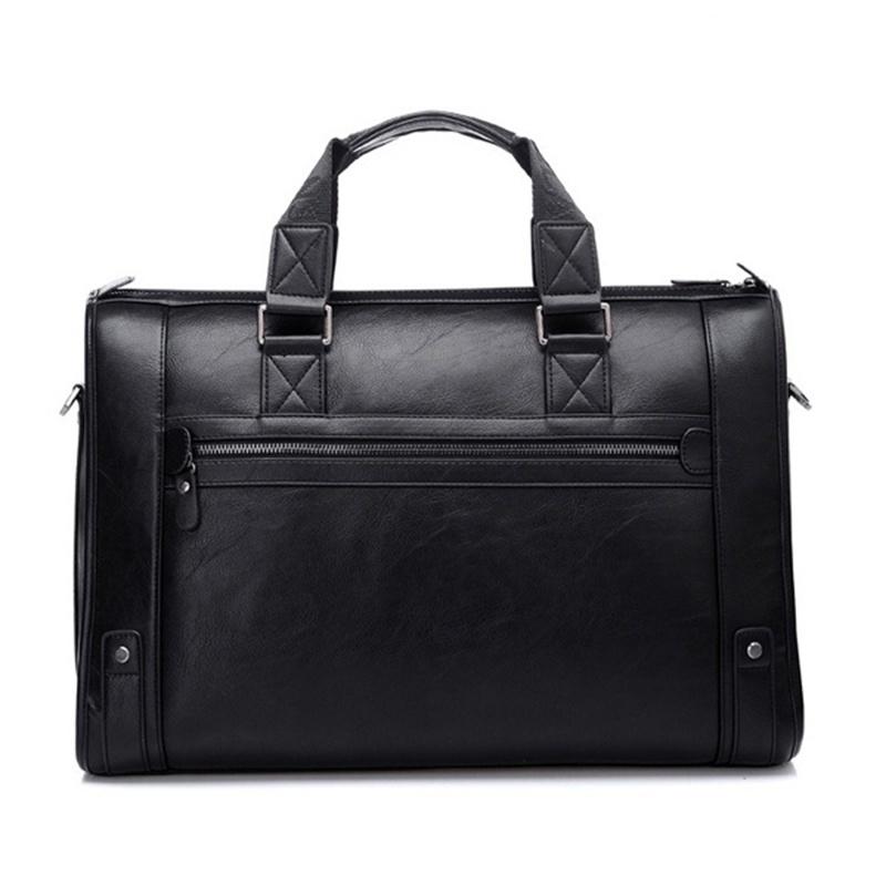 Elegant Men Business Laptop Bag With Large Capacity For Work And Travel In Leather