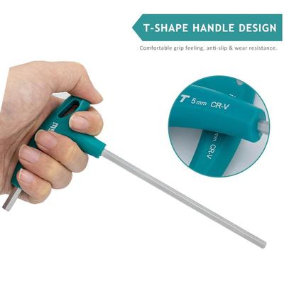 T-Handle Hex Allen Key Screws Screwdriver Driver Tool Hex Wrench 2mm/2.5mm/3mm/4mm/5mm/6mm/8mm/10mm T-Handle Spanner Allen Keys