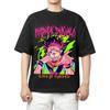 Jujutsu Kaisen Megumi Fushiguro Anime Black T-Shirt Comfortable Fashion Vintage Double-Sided Band Graphic Print Women And Men T-shirts