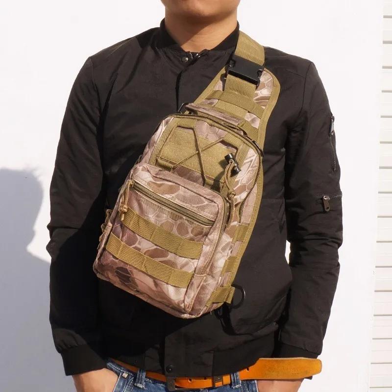 Men's outdoor Chest Pack 900D Oxford Mountaineering Camping Fishing Trekking