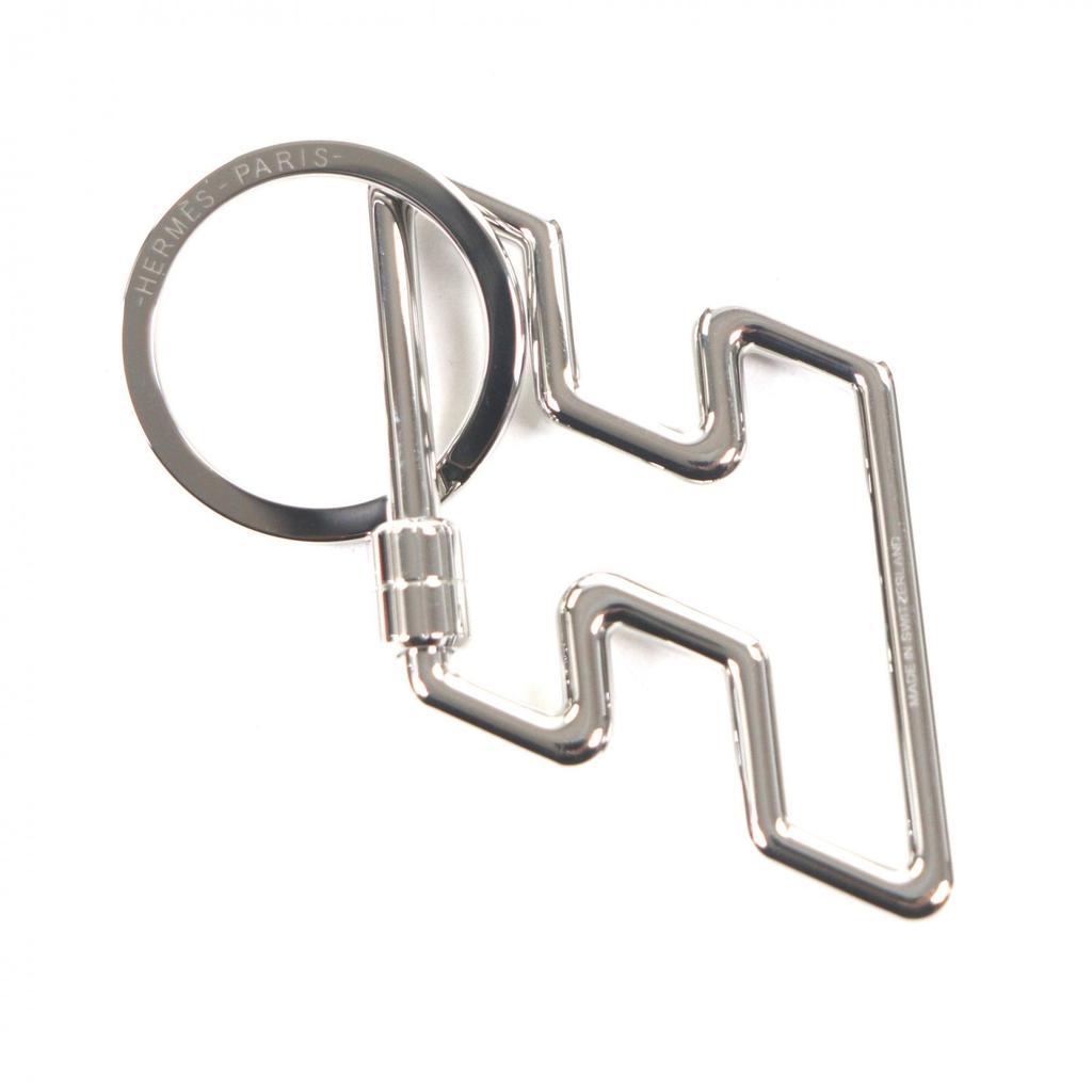 Pristine HERMES key ring H to speed key ring Silver mens Used
