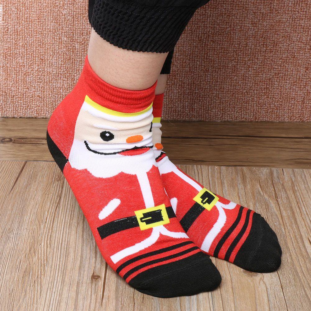 

Women Fashion Warm Winter Xmas Gift Accessories Cotton Socks Santa Claus Deer Hosiery Christmas