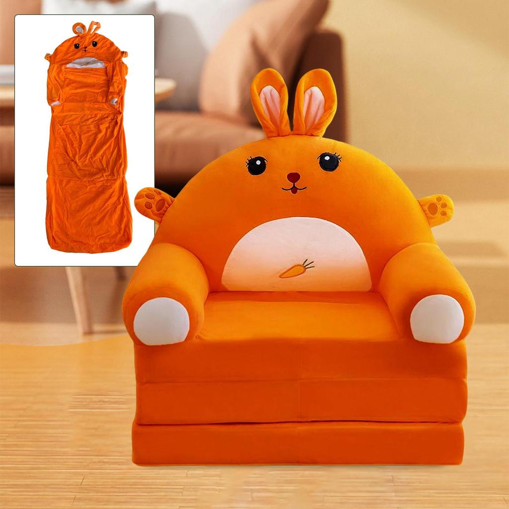 Kids Foldable Sofa Chair Cover Children Couch Backrest Slipcover Sofa Covers Washable for Living Room Playing Room Decoration
