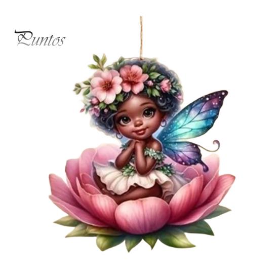 

Розовая фея автомобиль подвесной орнамент милый зеркало заднего вида 2D плоский кулон яркий декор для салона автомобиля D