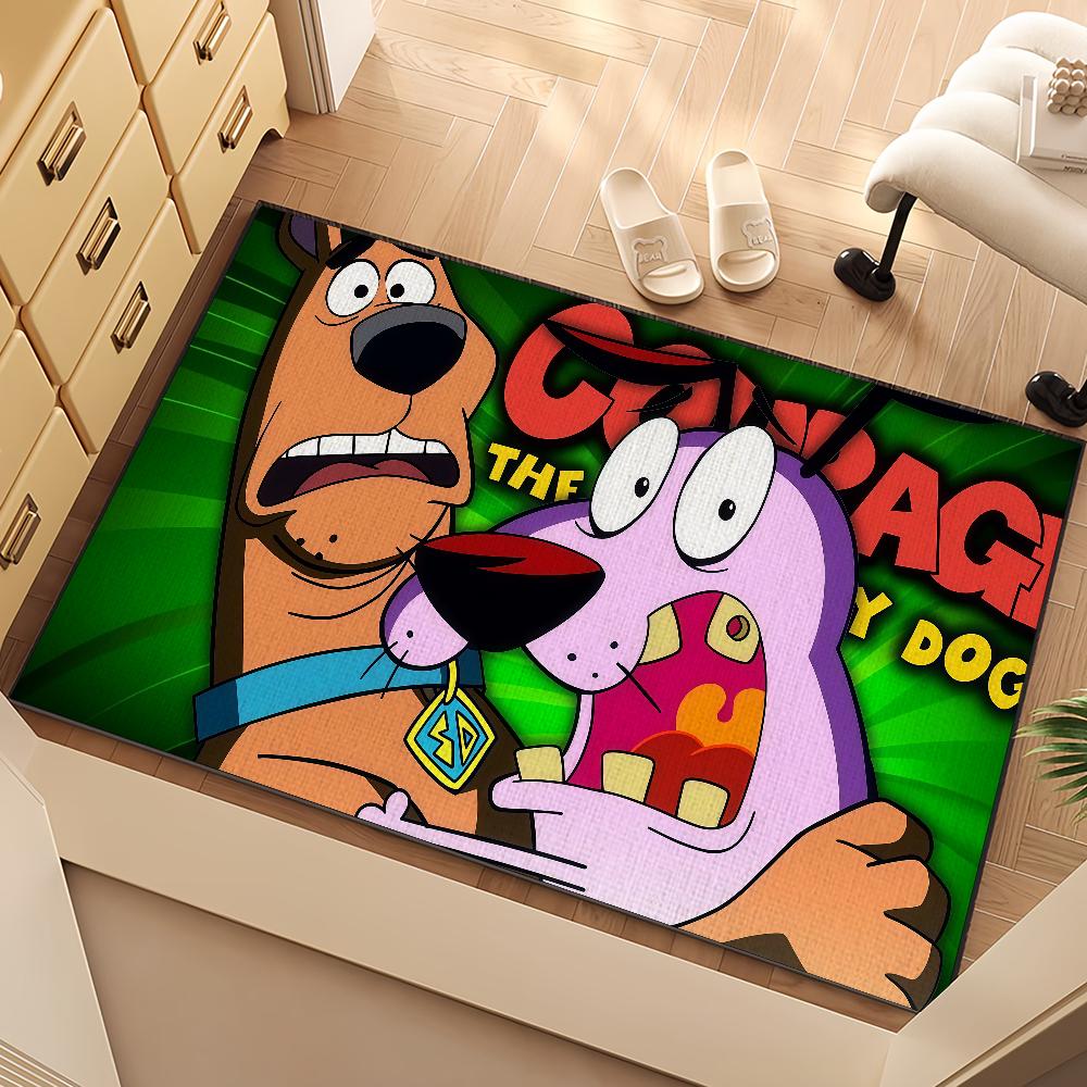 Tappeto Piccolo Cartoon C-CORAGGIO Il Cane Codardo Comodino Cucina Bagno Soggiorno Casa Camera da Letto Tappetino Pavimento Zerbino Tappeto Decorazione