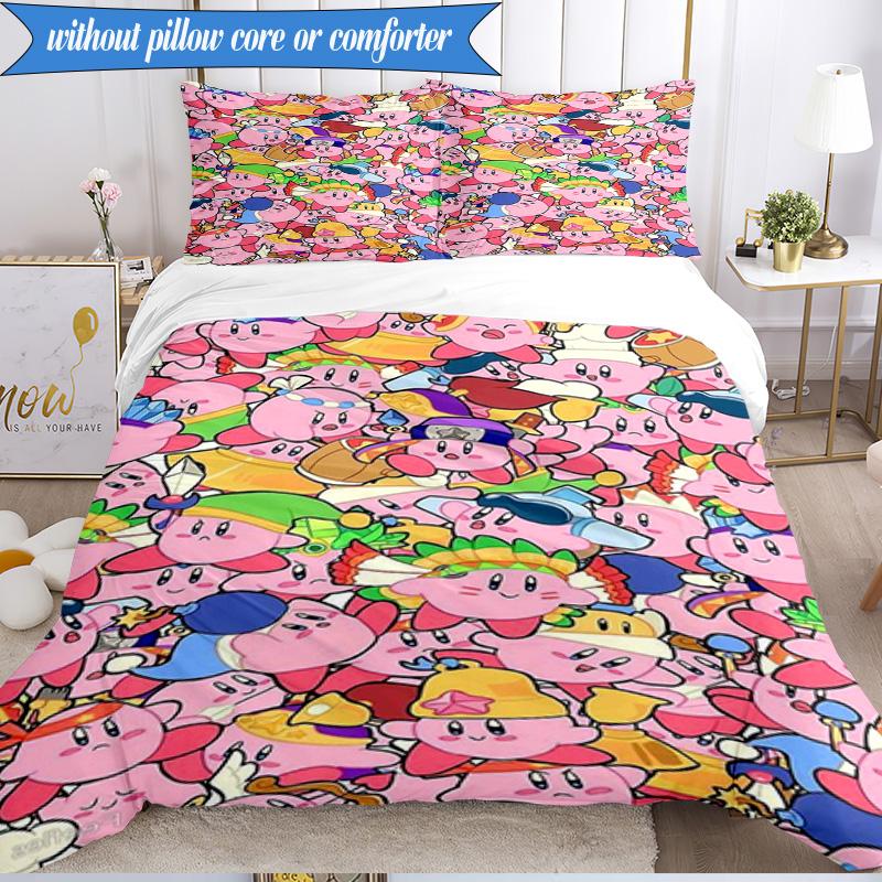 Cute Pika Adventure 3pcs K-pop Music Group Bedding set,Ideal for Bedroom, Dormitory,Including Duvet Cover And 2pcs Pillowcases,Fan Gifts