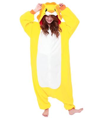 Adult Fleece Lion Kigurumi Animal Costume, Size 2745
