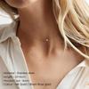 e-Manco Stainless Steel Choker Imitated  Pearl Necklaces for Women Gold Color Layered Chain Necklace Jewelry